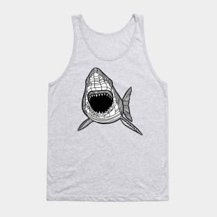 Shark sketch Tank Top